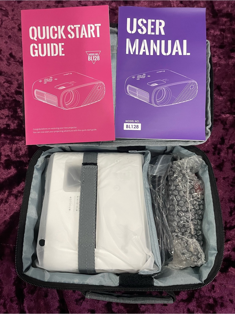 Portable Mini Projector BL128 - White
